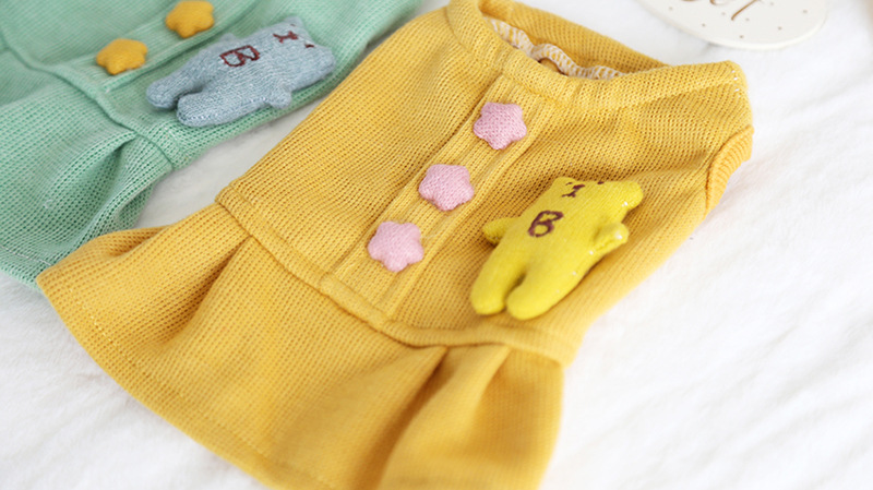 小熊星星扣连身裙