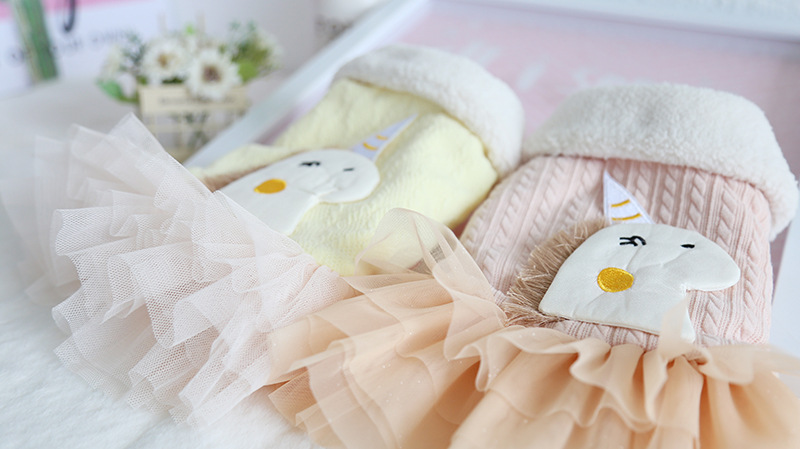 独角兽翻领纱纱裙