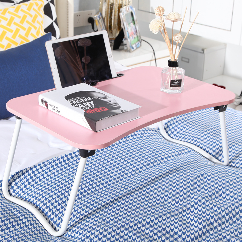 The desk on the bed, the simple dormitory lazy table, the laptop table can be folded at the small table