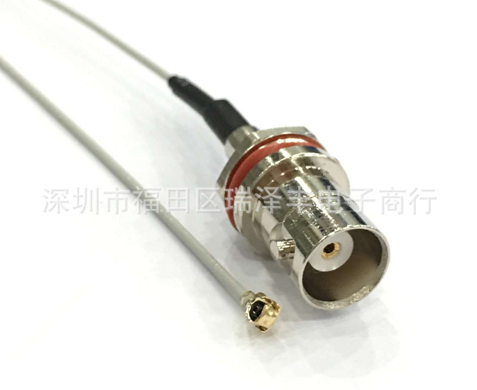 监控视频射频转接线BNC(Q9)转IPEX(U.FL)端子1.13屏蔽线10-20CM