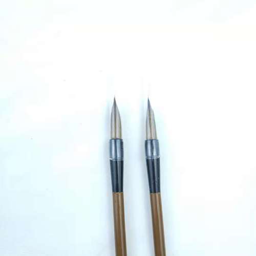 Large Wolf Hair Six-Rank Ink Slab Combined Hair Pen for Beginners, Ash Hair, Mouse Hair, Seal and Clerical Script, Small, Medium, and Large Regular Script, Running Script Calligraphy Pen