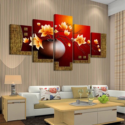 Luxury vase Decorative painting core a living room Home Furnishing decorate Oil Painting