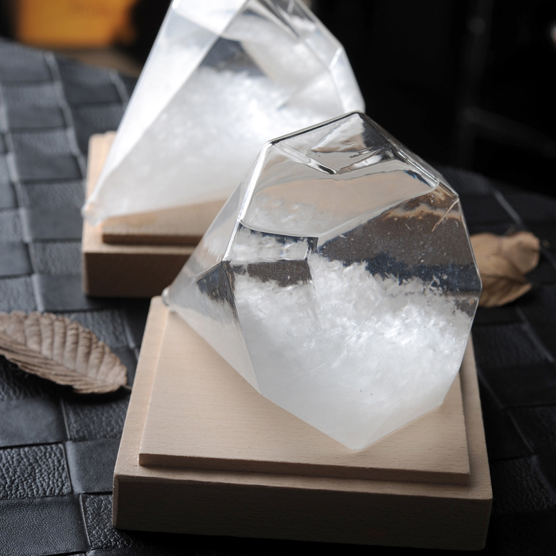 Letras libres regalo creativo pronóstico del tiempo botella tormenta diamante Nuevo vidrio artesanía regalo al por mayor