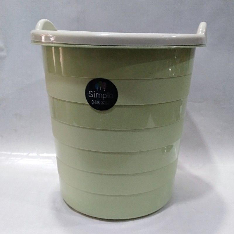创意塑料垃圾桶家用无盖带压圈纸篓大号厨房卫生间圆形垃圾筒批发