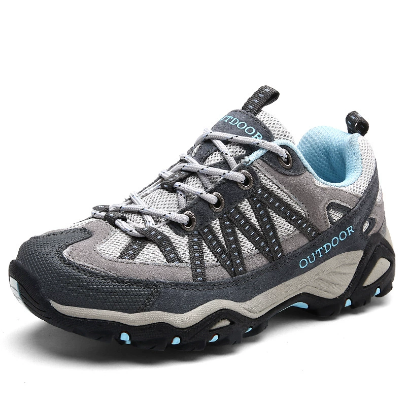 Demi-season work non-slip wear-resistant sports shoes outside climbing, low sneakers, plus size