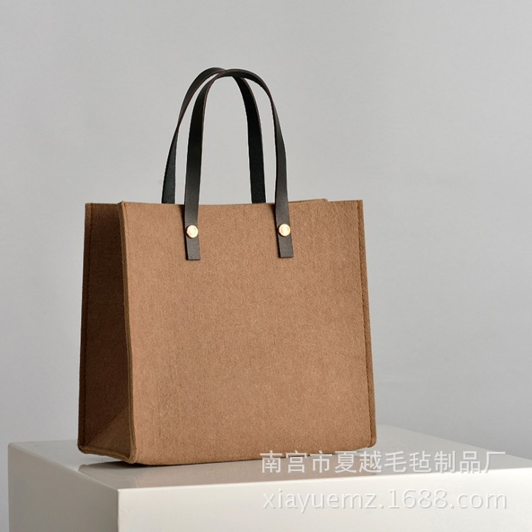 毛毡包手提 毛毡单肩包手提包 时尚环保 可加logo