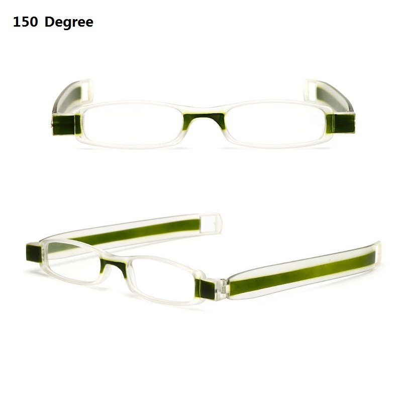 （中性）360度旋转折叠老视阅读眼镜 码数->150度;颜色