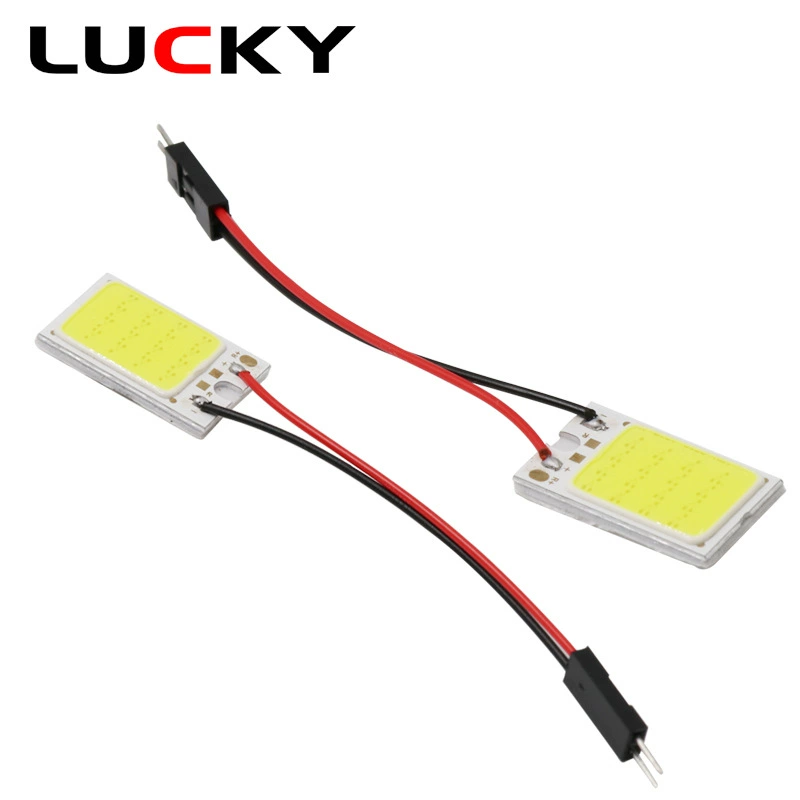 Светодиодная крыша свет COB чтение свет яркий 16smd супер яркий светодиодный внутренний свет с соединителем T10 двойной наконечник