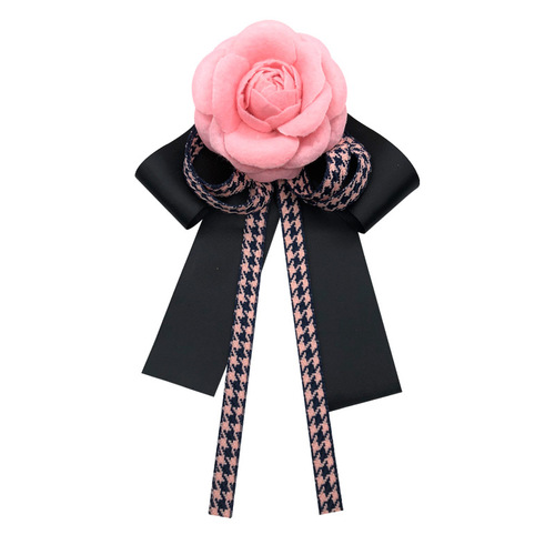 College style graduation photos bow tie for Girls women small sweet wind camellia brooch tie fabric plover bowknot clothing accessories pins