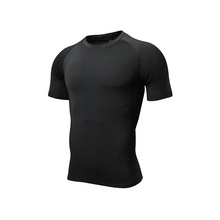 籃球運動緊身衣速干健身服短袖跑步訓練服高彈吸濕壓縮衣T恤男士