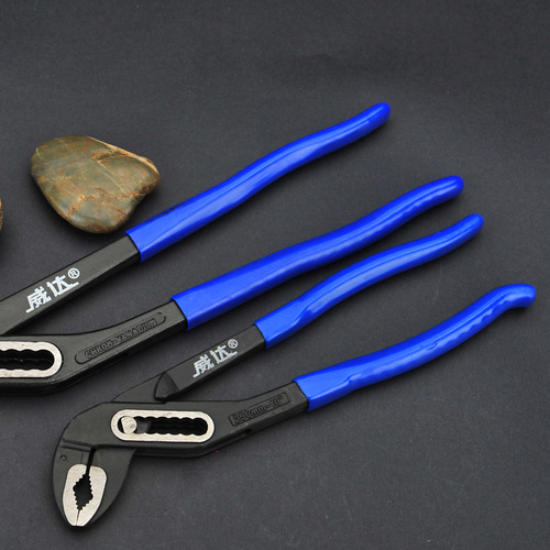 Industrial-grade Weida European-style plastic-coated water pump pliers chrome vanadium steel 10-inch 12-inch multi-functional eagle-beak pliers fast water pipe pliers