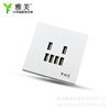 低压24V-36VUSB插座USB墙壁开关插座双USB五孔插座 多孔USB充电插|ms