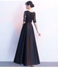 New style banquet elegant and elegant company’s annual fair black evening dress skirt