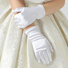 Children's wedding dress, Christmas elastic gloves, halloween