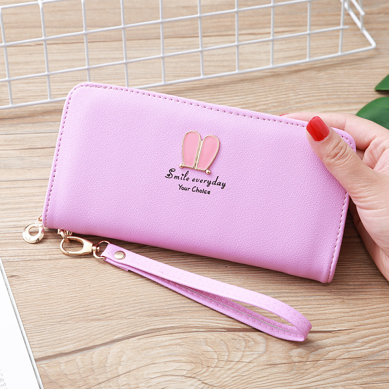 Korean Rabbit Ear Zipper Long Wallet display picture 30