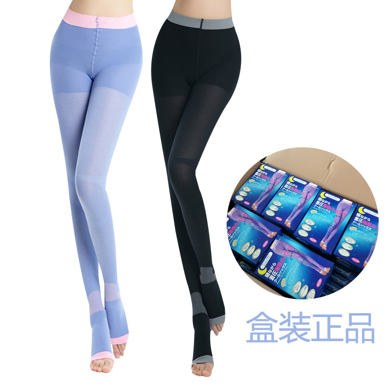 日韩原单680D睡眠裤塑形弹力修身美腿袜裤夜间空调裤现货批发|ru