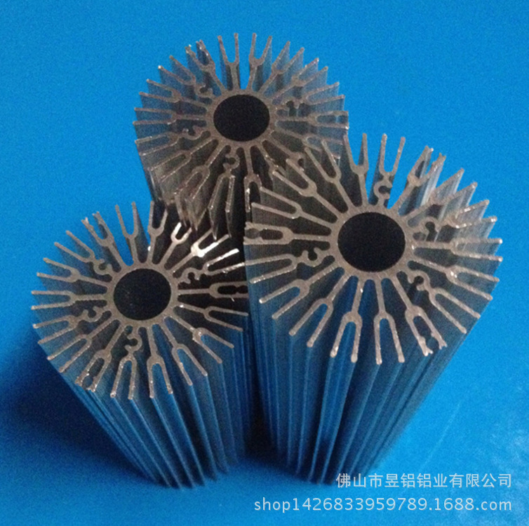 供应电筒散热铝合金灯饰散热铝型材CNC表面处理散热器铝合金型材