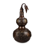 纯铜开光四季平安福禄铜葫芦摆件 纯铜家居风水工艺品铜葫芦摆件