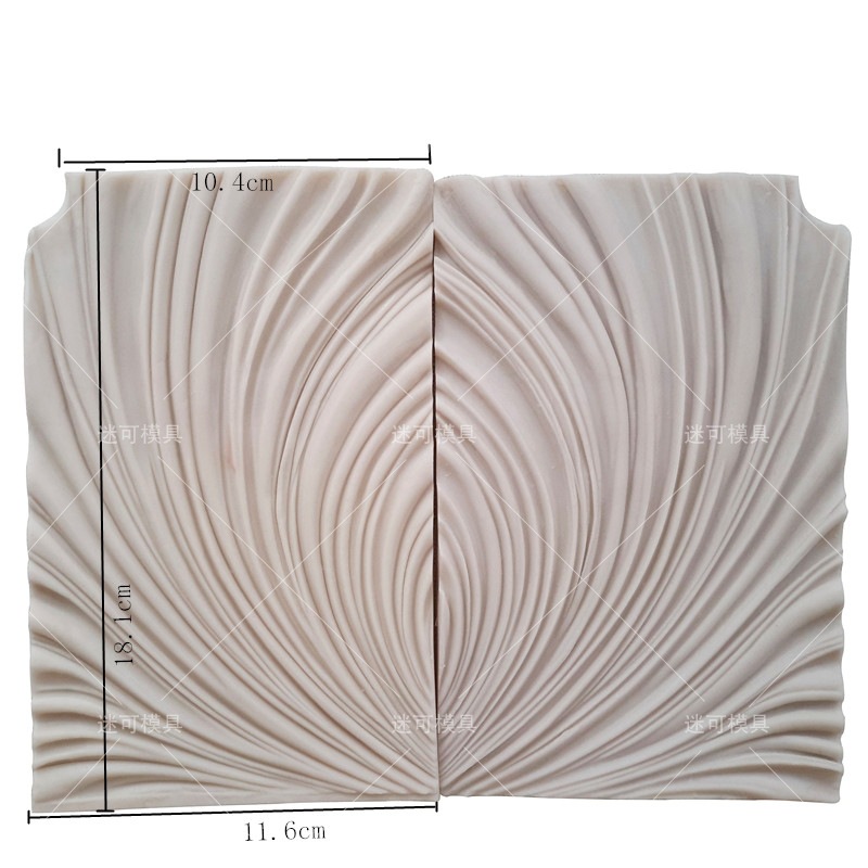 Cola de pescado fondant molde de prensa de silicona ritmo seco hoja clip molde de pastel molde DIY chocolate herramienta para hornear de silicona