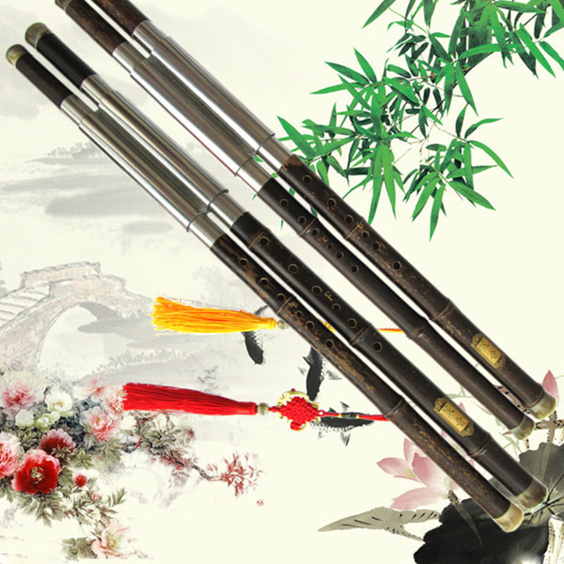 紫竹双管巴乌横吹乐器 F+降B调C+G调演奏初学正反手可选|ms