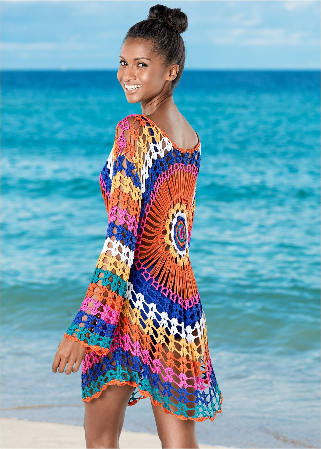 Polyester FashionBikini(Crochet rainbow colors) NHXW0566-Crochet-rainbow-colors