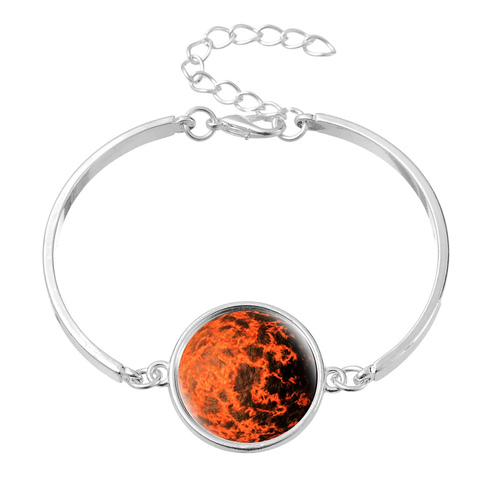 Луна, звёздное небо, модный металлический браслет, 2018 год, Aliexpress, новая коллекция, с камнем, европейский стиль