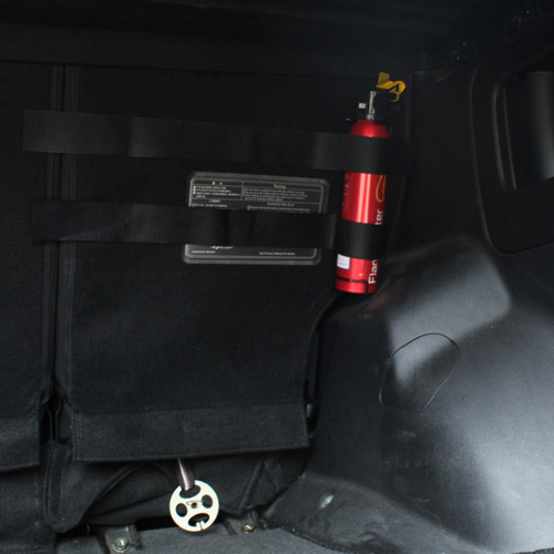 Wholesale car trunk fire extinguisher fixing strap Velcro fire extinguisher strap two pieces long 58*5CM