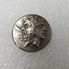 Antique crafts Greek brass silver plating as old silver dollar commemorative coin#3392