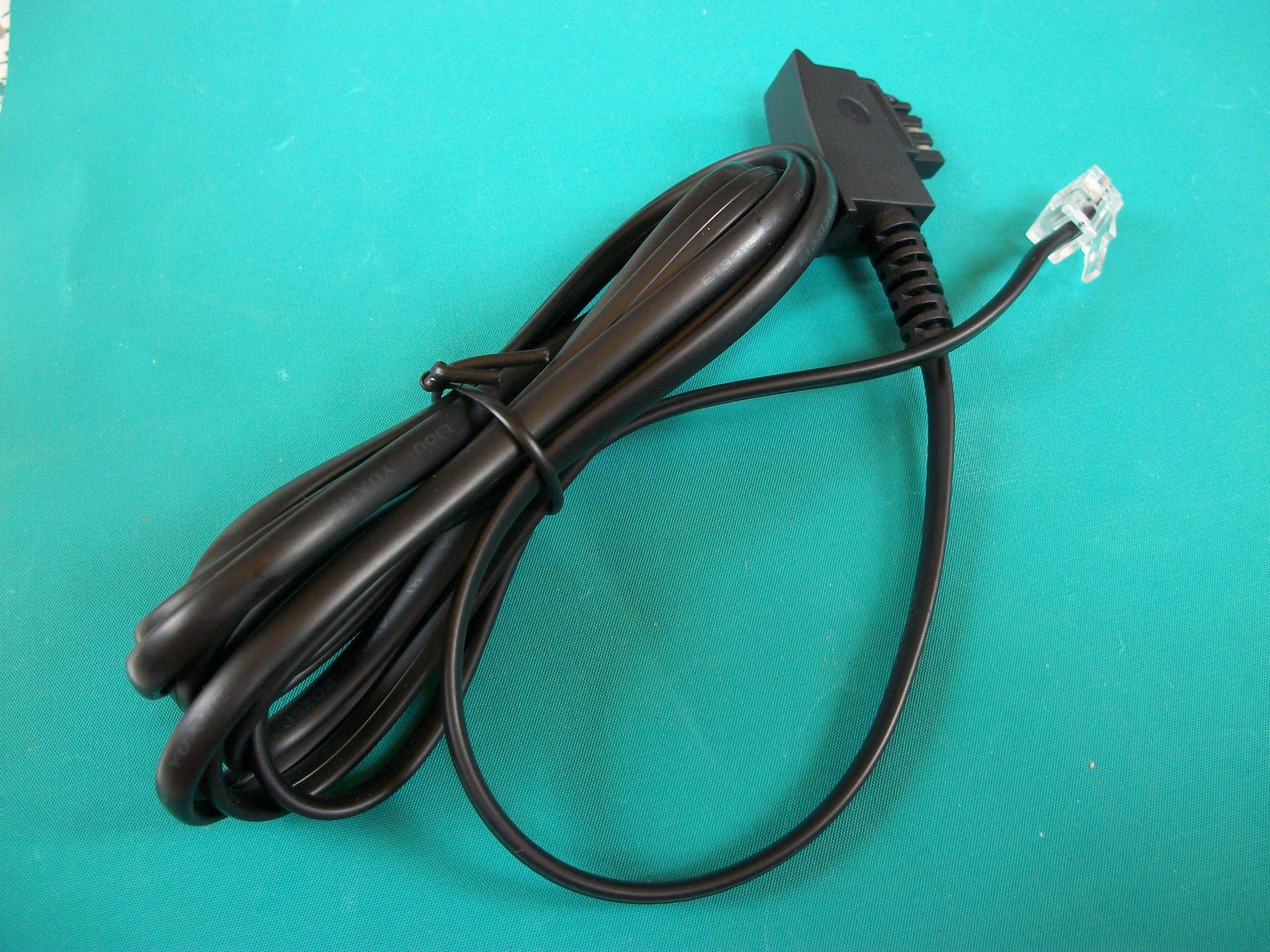 供应带线插头德国头GM002黑色 东莞市鹏源电子制品RJ45接口