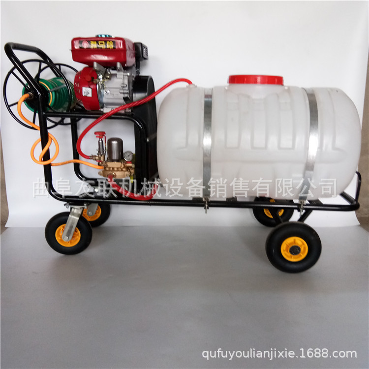 手推式杀虫远程高压喷雾机 园林杀虫喷雾机 汽油玉米地喷雾机60
