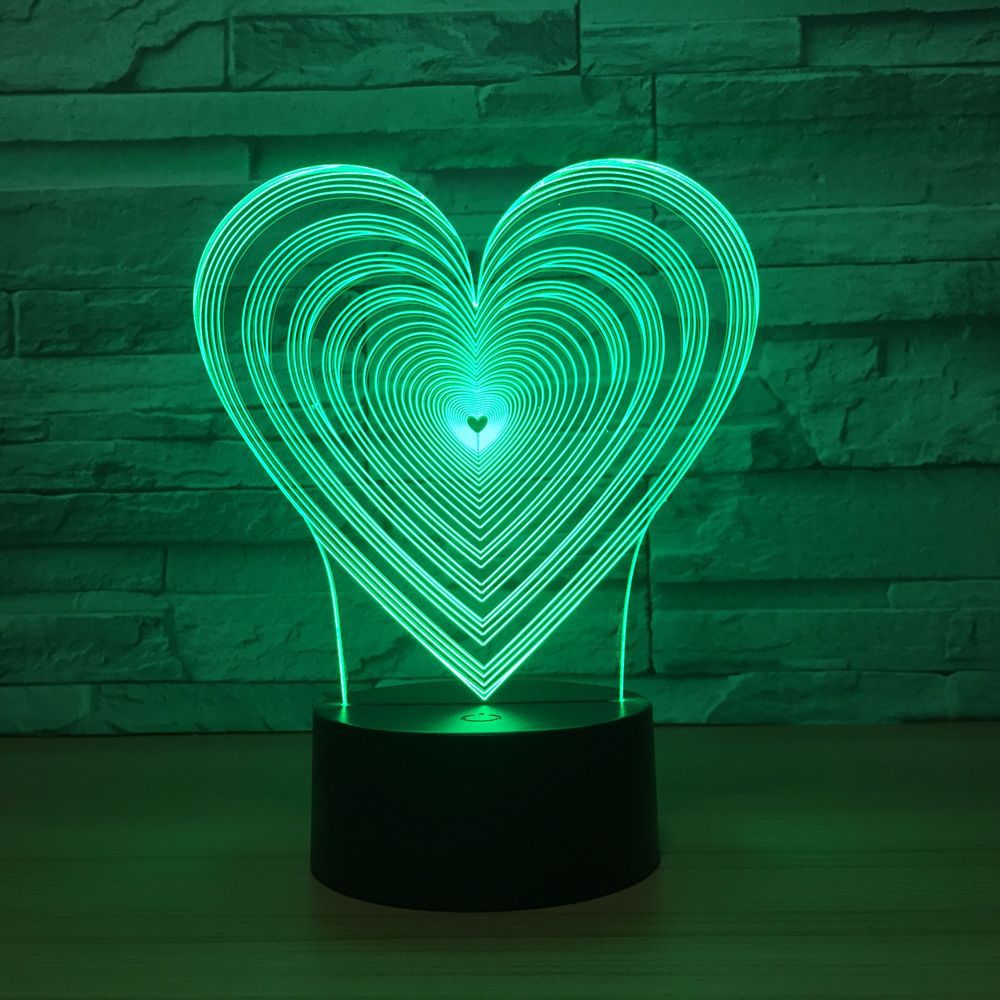 3D立体错觉灯 跨江大桥七彩触摸变色视觉灯 亚克力