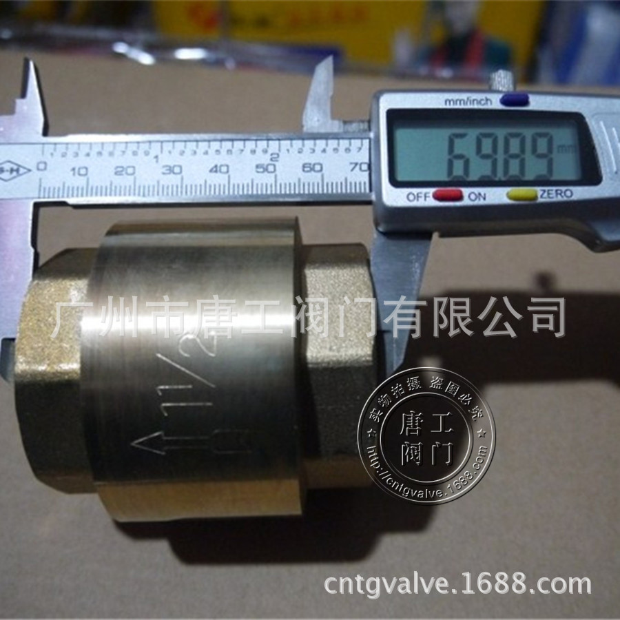 厂家直供DN32黄铜立式止回阀 1.2寸黄铜单向止回阀 寸二止回阀