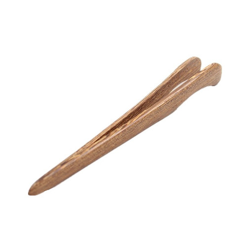 Manufacturer wholesale ebony solid wood tea clip, chicken wing wood rosewood tea set accessories, tea clip, logo can be added