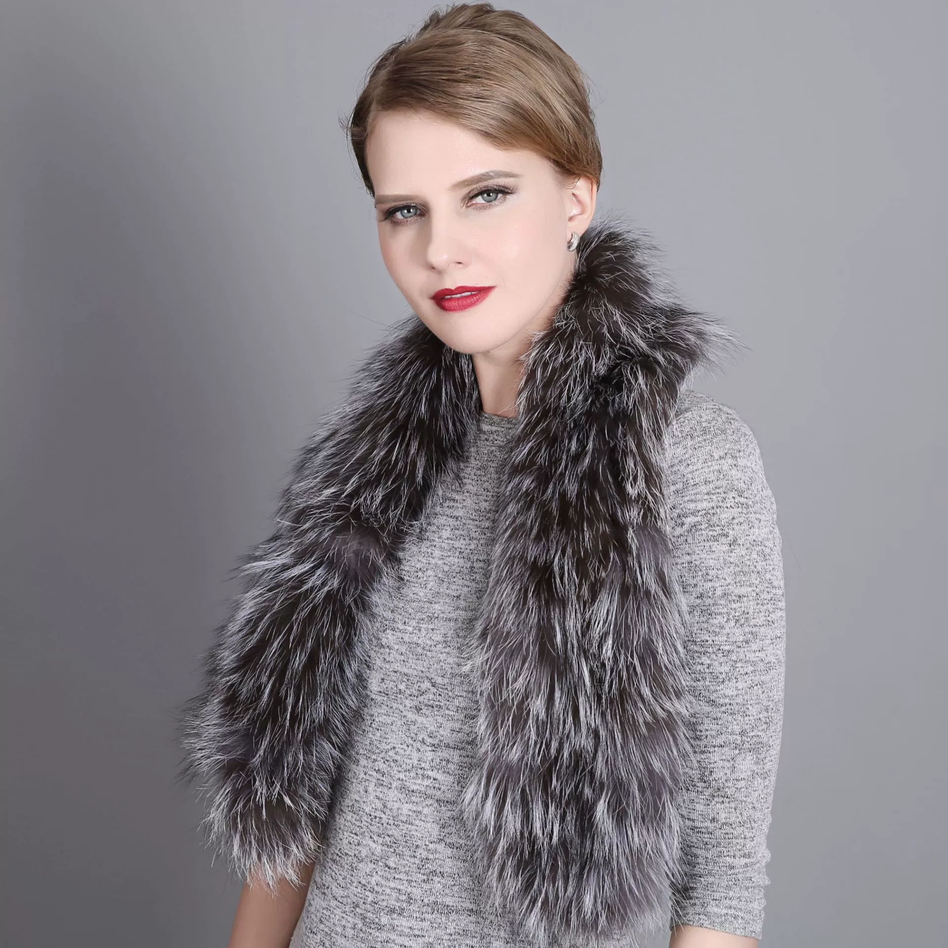 Winter universal keep warm woven scarf