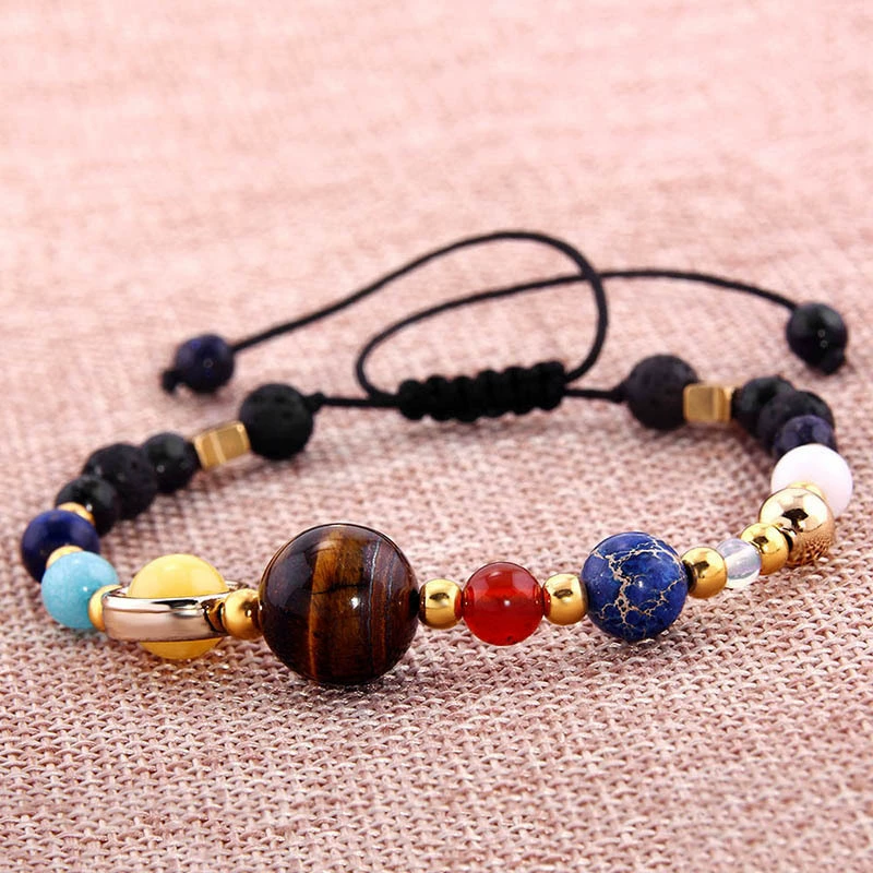 Planetary organic bracelet solar-powered