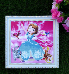 童白金鑽石點點畫手工DIY製作材料益智貼畫粘貼畫女孩玩具禮物