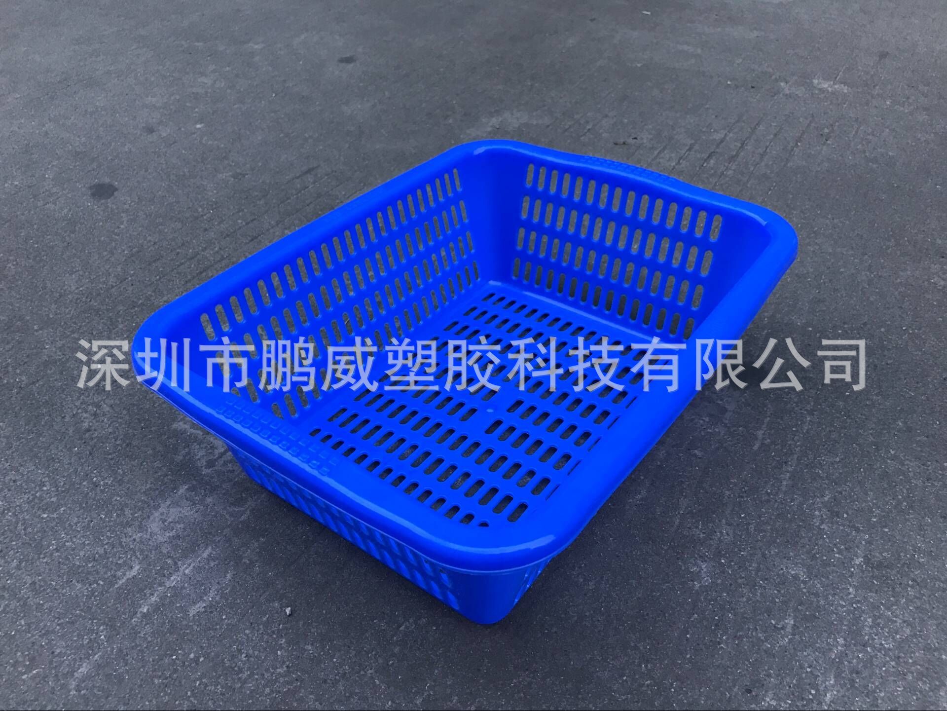 中号塑胶方筛 方形洗菜蓝 蔬菜水果专用胶筐 环保舒适网格方筛