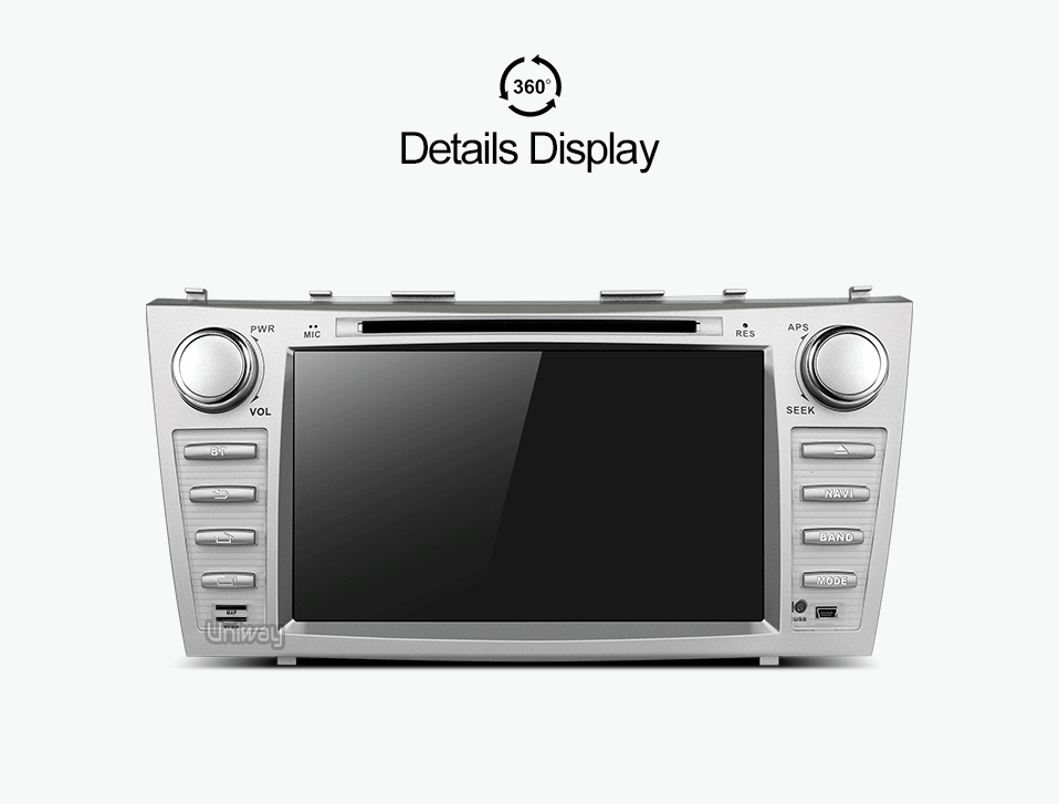 Discount uniway ZKMR8071 2G+32G 2 din android 7.1 car dvd for toyota camry 2007 2008 2009 car radio gps navigation  with steering wheel 17