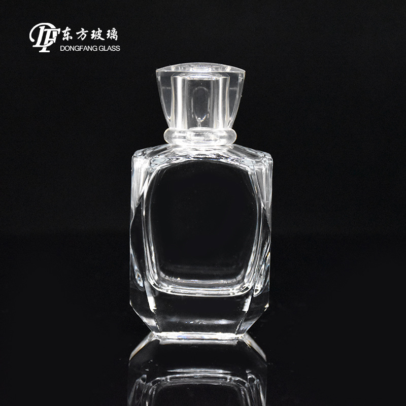 厂家模具 玻璃瓶 高白料八角香水瓶 蒙砂抛光工艺 香水包装