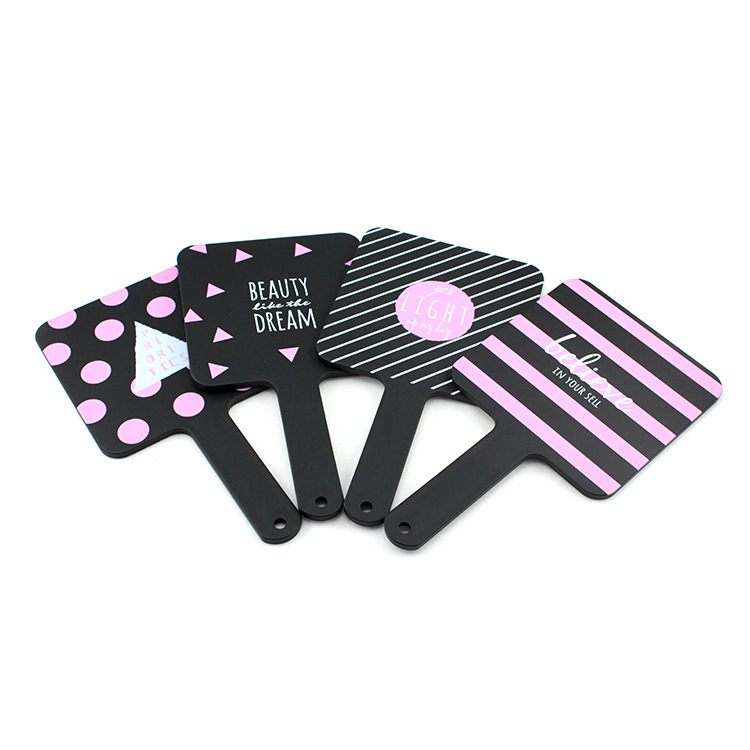 Espejo de mango portátil simple espejo de maquillaje de belleza de moda espejo de regalo creativo de todo fósforo personalizado