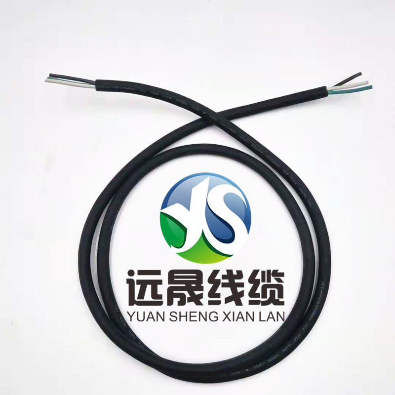 中山厂家直销阻燃橡胶线SJOW3*16AWG紫铜导体电源线户外LED连接线