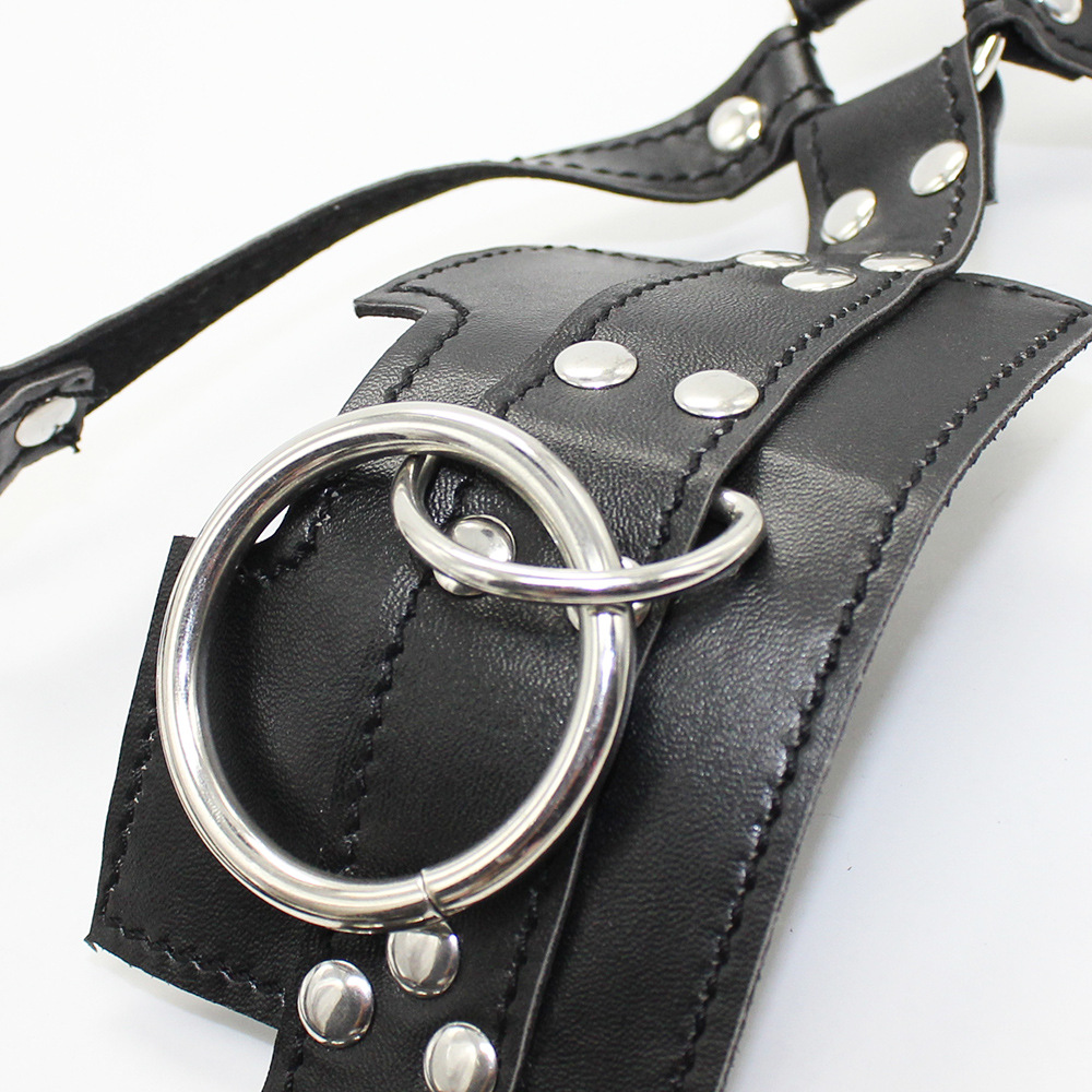 Tienda de la fábrica juguetes sexuales en forma de caballo boca enchufe bola puede ser equipado con cadena de tracción boca enchufe juguetes adultos juguetes alternativos