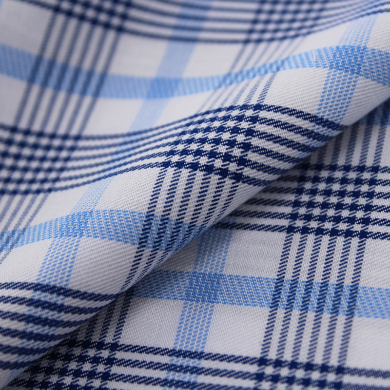 新款春秋男士免烫商务工装休闲衬衣服装布  现货竹纤维衬衫面料