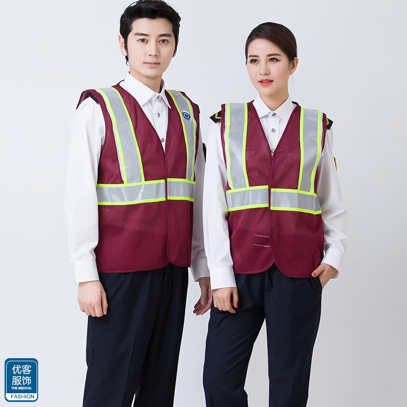 急救LED闪光马甲 安全发光马甲 荧光防护服