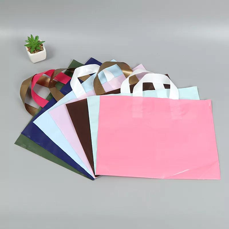 新款长方形通用包装圆形塑料食品袋可以logo塑料袋手提