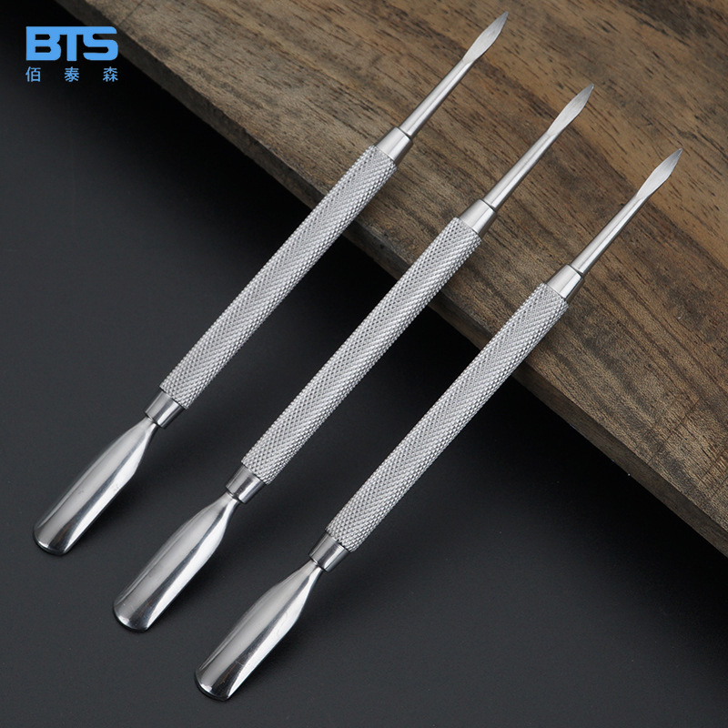 Stainless steel Nail enhancement Dead Large Round Steel push Double head Nail enhancement Exfoliating Armor removal Dedicated tool