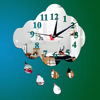 Creative 3D Environmental Protection Acrylic Three -dimensional Silent Clock Wall Sticker Clock Rain Drop Fun Mirror Clock WC1271