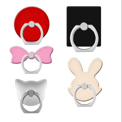 懒人手机指环支架广告LOGO礼品定制批发金属指环扣地摊促销手机扣|ru