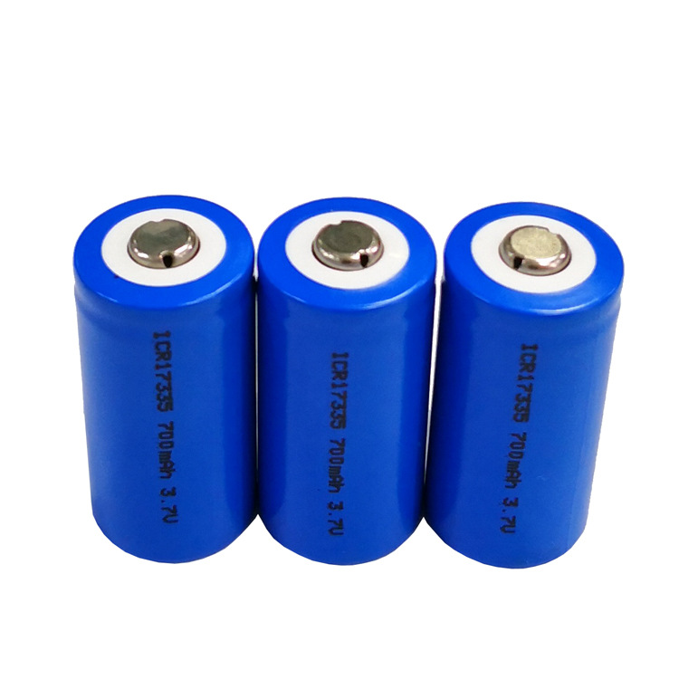 ICR17335尖头700mAh 3.7V锂电池电动牙刷照相机手电筒17335锂电池