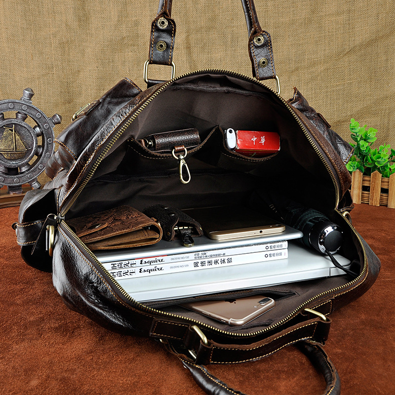 8397756354 2068518898 Original leather Men Fashion Handbag Business Briefcase Commercia Document Laptop Case Design Male Attache Portfolio Bag 3061-bu